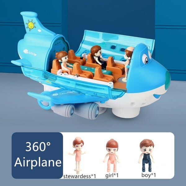 Lightning & Musical 360 Rotating Gear Airplane