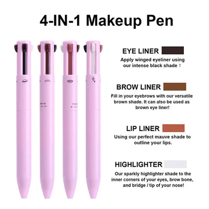 4 in 1 Makeup Pen - Waterproof & Long Lasting - souqsaving.com