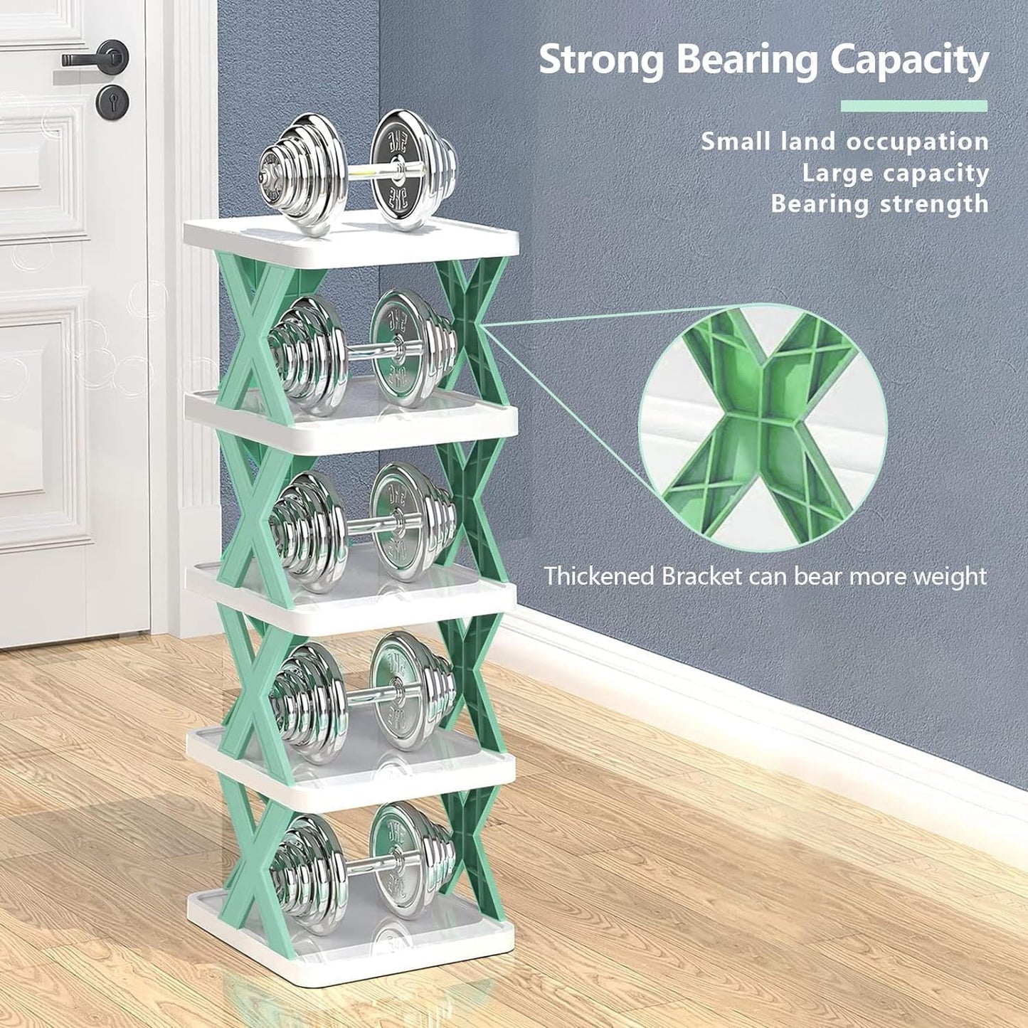 Compact 6-Tier Shoe Rack