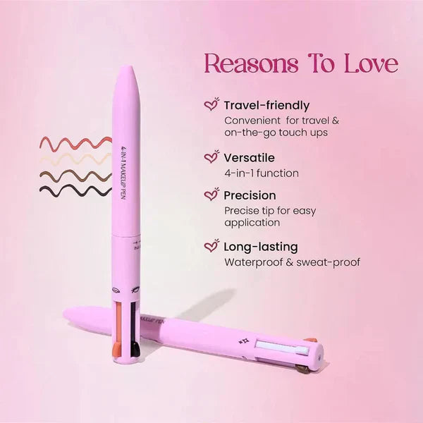 4 in 1 Makeup Pen - Waterproof & Long Lasting - souqsaving.com