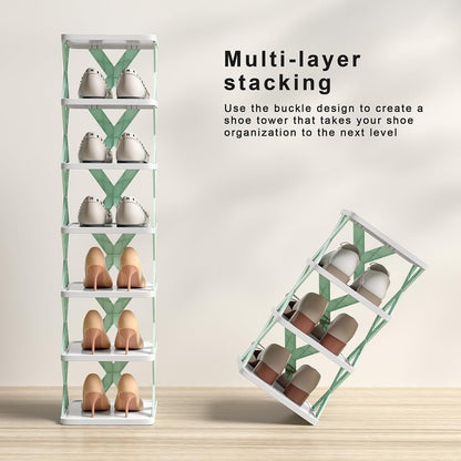 Compact 6-Tier Shoe Rack