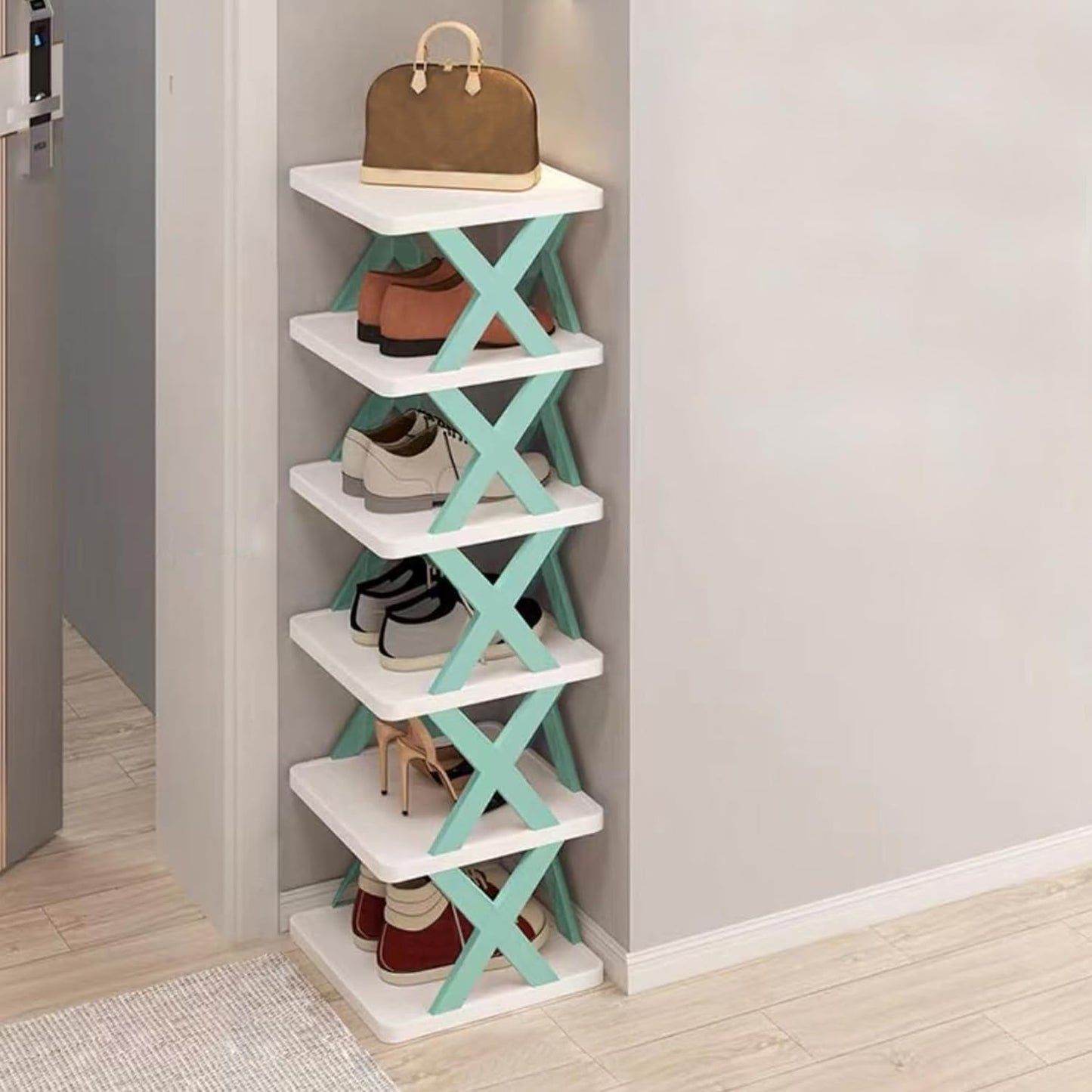 Compact 6-Tier Shoe Rack