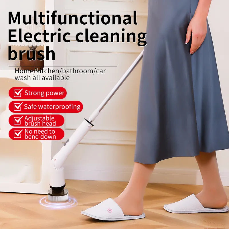 7-in-1 Electric Scrubber for Tough Stains